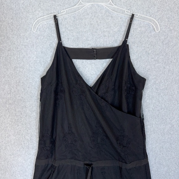 Chaser Romper Black Lace Size Small Spaghetti Straps Adjustable Cinch Waist NWT - Picture 5 of 16